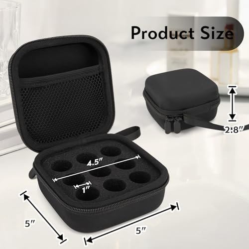 SMYV Insulin-Vial-Aufbewahrungsetui für Kühlschrank, Peptid-Etui passend für Standard 10ml U-100 Vials, 9 Fächer, Schwarz