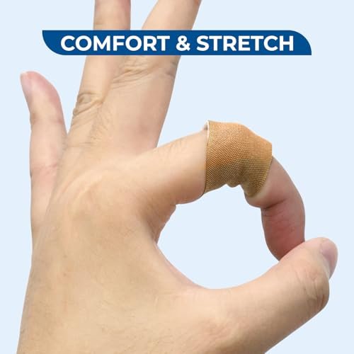 Conkote Hochflexible Verbände – Gemischte Größen für Finger- und Knöchelschutz, 50er Pack, Latexfrei, Bequeme Passform, Langhaftender Kleber