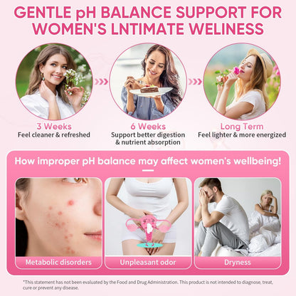 Feminine Probiotische Gummis mit Ulmenrinde – 60 Ananas-Gummis für Frauen, pH-Balance, Vaginalflora, Darmgesundheit & Immunsystem, Präbiotika & Lactobacillus-Mischung (Ananas)