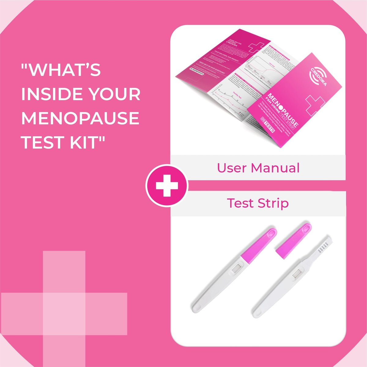 Menopause Teststreifen für Zuhause (5er Pack) – Ergebnis in 3 Minuten – FSH Wechseljahre Test | Perimenopause Teststreifen zur Bestimmung Ihres Menopausen-Levels