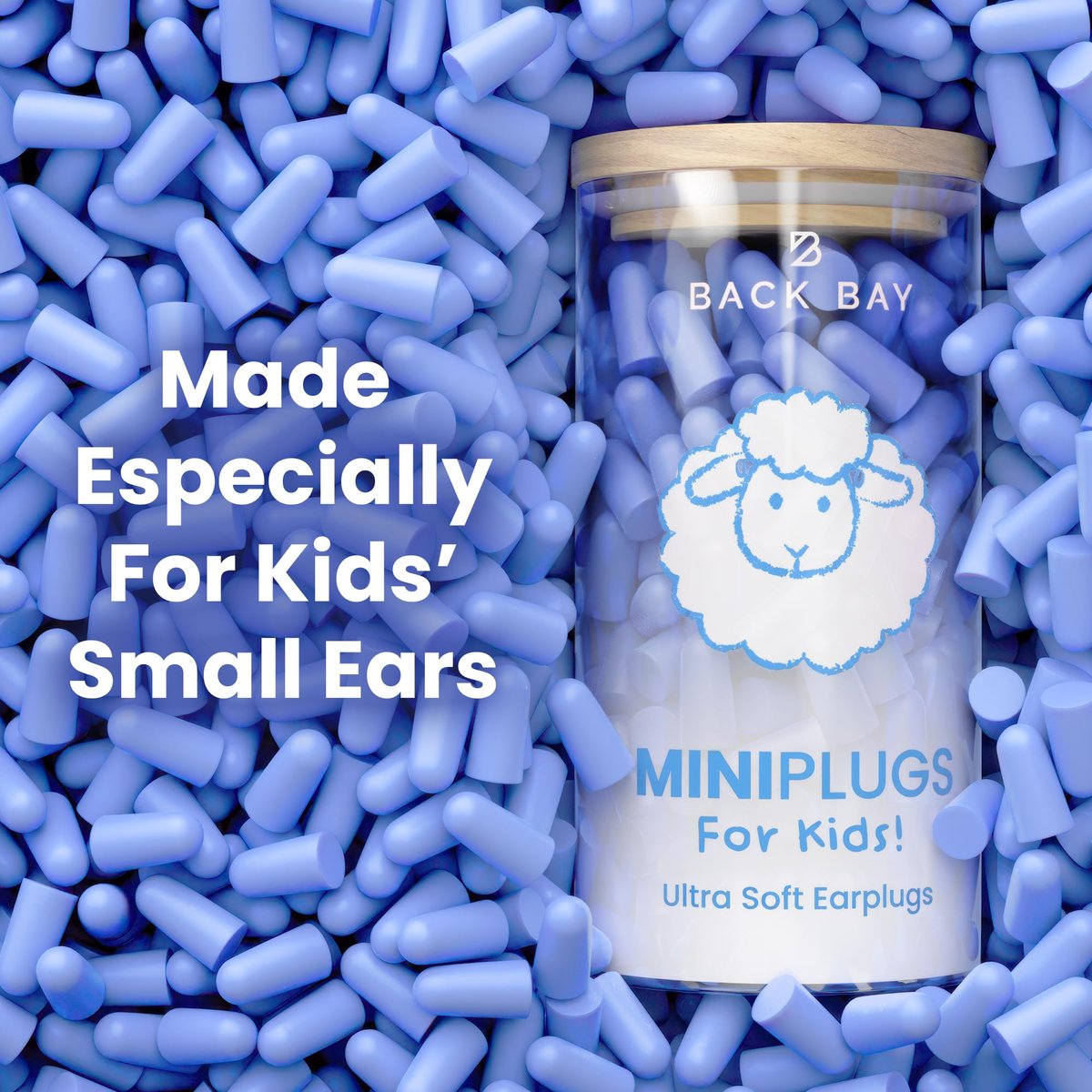 MiniPlugs – Gehörschutzstöpsel für Kinder (Alter 4-9) Hautfreundlich, Laborgeprüft, Extra Klein, Schlaf- und Konzertschutz, Geräuschreduzierung