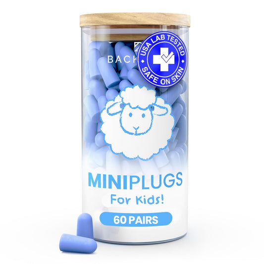 MiniPlugs – Gehörschutzstöpsel für Kinder (Alter 4-9) Hautfreundlich, Laborgeprüft, Extra Klein, Schlaf- und Konzertschutz, Geräuschreduzierung