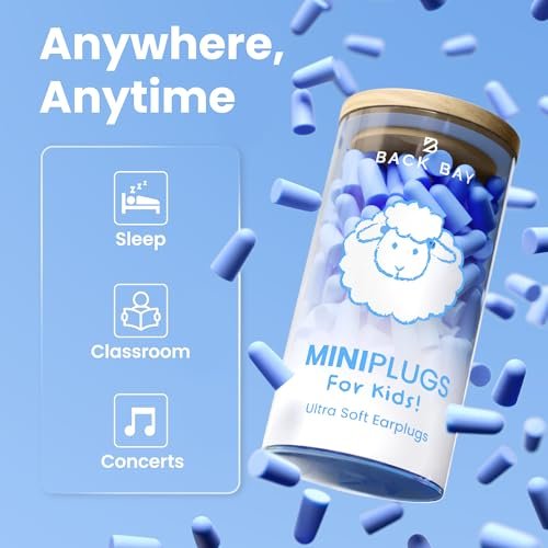 MiniPlugs – Gehörschutzstöpsel für Kinder (Alter 4-9) Hautfreundlich, Laborgeprüft, Extra Klein, Schlaf- und Konzertschutz, Geräuschreduzierung