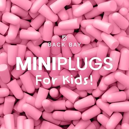 MiniPlugs – Gehörschutzstöpsel für Kinder (4-9 Jahre) | Hautsichere, extra kleine Ohrstöpsel für Schlaf, Konzert & Lärm | Memory-Schaum | Pink