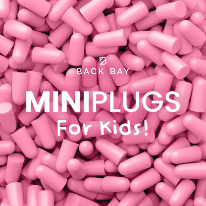 MiniPlugs – Gehörschutzstöpsel für Kinder (4-9 Jahre) | Hautsichere, extra kleine Ohrstöpsel für Schlaf, Konzert & Lärm | Memory-Schaum | Pink