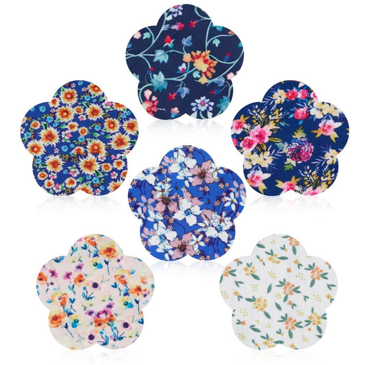 ANGTICS 30 Stück Dexcom G7 Over Patches, wasserdicht & schweißresistent, CGM Glukose-Monitor Stelo Patch mit Blumenformen, Easy-Peel Tab Klebepflaster langlebig 10-14 Tage (Navy Floral Dream)