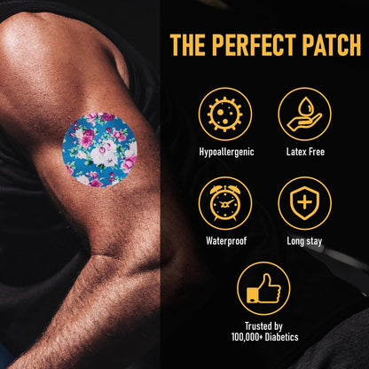 ANGTICS 30 Stück Dexcom G7 Over Patches, wasserdicht & atmungsaktiv CGM Sensor Pflaster, flexible vorgeschnittene Klebebänder, langanhaltend bis zu 10 Tage Glukosemonitor Abdeckungen (Rosy Dream Sonnet)