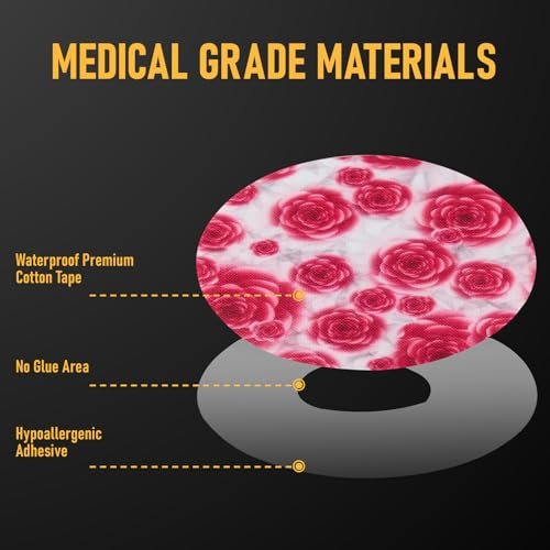 ANGTICS 30 Stück Dexcom G7 Over Patches, wasserdicht & atmungsaktiv CGM Sensor Pflaster, flexible vorgeschnittene Klebebänder, langanhaltend bis zu 10 Tage Glukosemonitor Abdeckungen (Rosy Dream Sonnet)