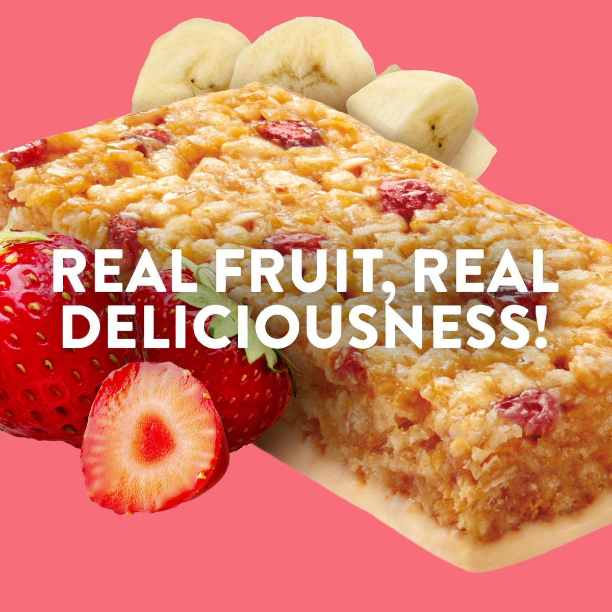 LUNA Berry Bars – Erdbeer-Bananen-Geschmack – Ballaststoffreiche Müsliriegel – Nicht-GVO – Glutenfreie Proteinriegel – Mit Bio-Hafer (6er-Pack)