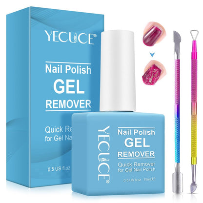 Gel-Nagellackentferner | Gel Polish Remover für Nägel | Professionell & Schnell in 3-5 Minuten – Inklusive Nagelhautschieber und Nagellackentferner-Werkzeuge