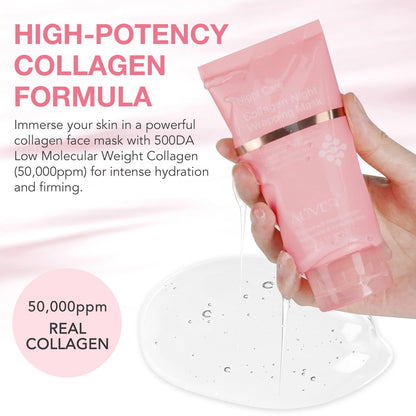 O.SECERT Collagen Overnight Wrapping Peel off Face Mask – Anti-Aging Nachtmaske für Glasglanz-Haut, 75 ml