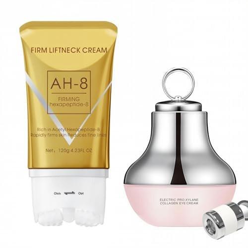 BNCHI AH-8 Straffende Halscreme & Elektrische Massage-Augencreme Set – Anti-Falten & Tiefenhydratation