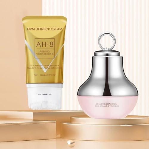 BNCHI AH-8 Straffende Halscreme & Elektrische Massage-Augencreme Set – Anti-Falten & Tiefenhydratation
