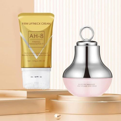 BNCHI AH-8 Straffende Halscreme & Elektrische Massage-Augencreme Set – Anti-Falten & Tiefenhydratation