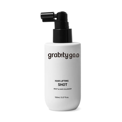 grab!ty Hair Lifting Shot – Haarverdichtender Spray, veganer Root Lifter & Hitzeschutz für feines und dünner werdendes Haar mit Biotin und Salicylsäure, bis zu 48h anhaltendes Volumen, 150 ml