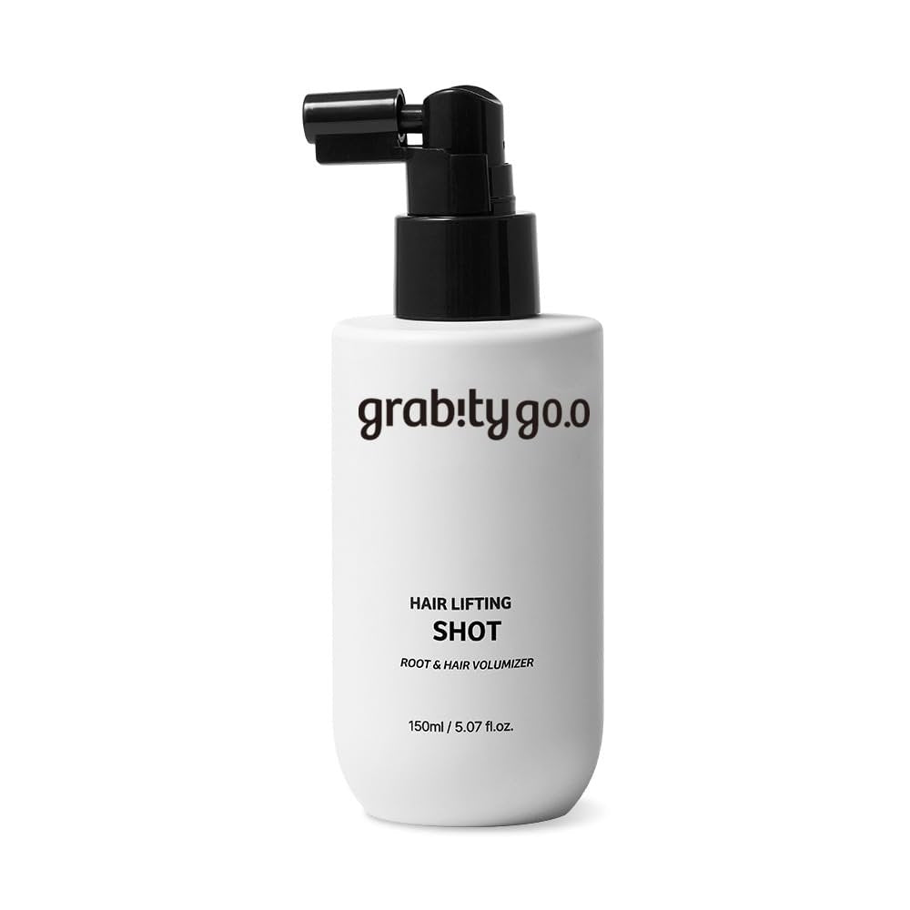 grab!ty Hair Lifting Shot – Haarverdichtender Spray, veganer Root Lifter & Hitzeschutz für feines und dünner werdendes Haar mit Biotin und Salicylsäure, bis zu 48h anhaltendes Volumen, 150 ml