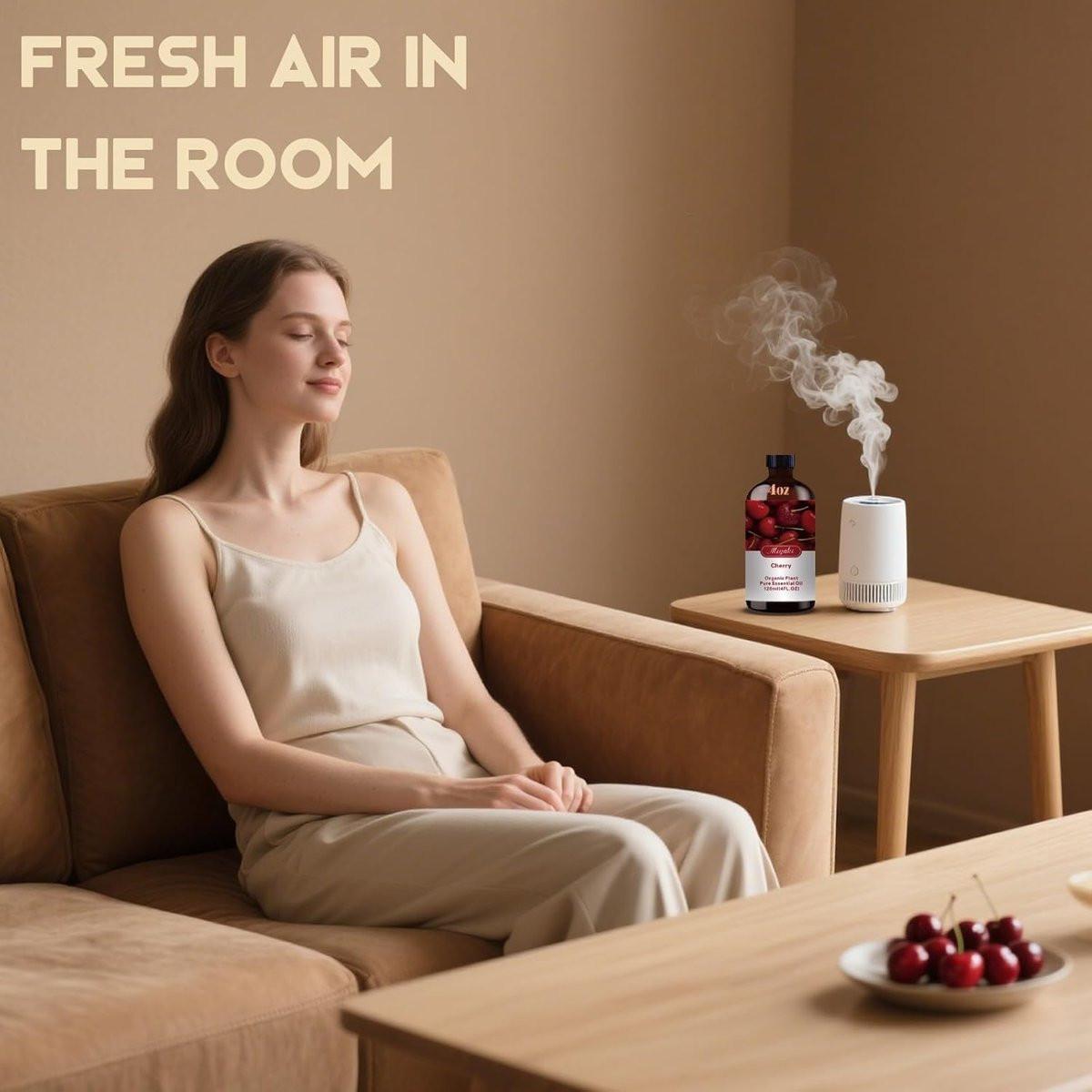 Kirsch Duftöl – Kirsch Aromaöl für Diffuser, Luftbefeuchter, DIY Kerzen, Seife, süßer Duft, Zuhause, Büro, geschenkbereit – MLYNKL Kirschöl (130 ml / 4,33 fl oz)