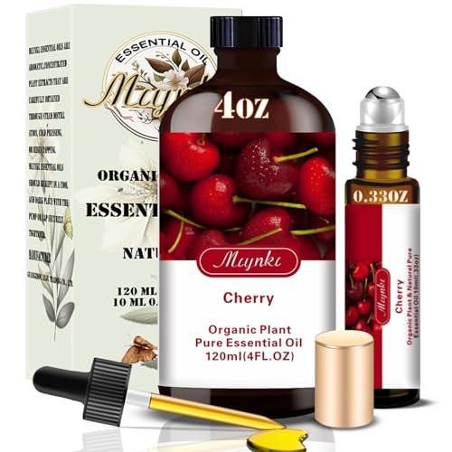 Kirsch Duftöl – Kirsch Aromaöl für Diffuser, Luftbefeuchter, DIY Kerzen, Seife, süßer Duft, Zuhause, Büro, geschenkbereit – MLYNKL Kirschöl (130 ml / 4,33 fl oz)