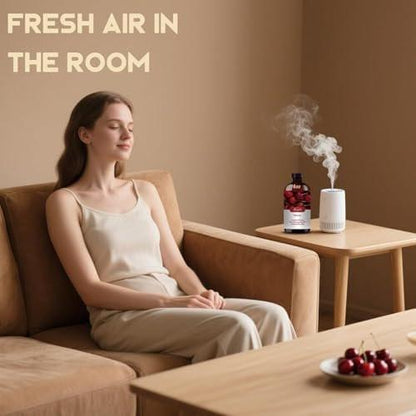 Kirsch Duftöl – Kirsch Aromaöl für Diffuser, Luftbefeuchter, DIY Kerzen, Seife, süßer Duft, Zuhause, Büro, geschenkbereit – MLYNKL Kirschöl (130 ml / 4,33 fl oz)