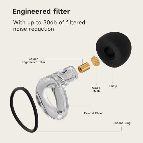 Konzert Ohrstöpsel – 2026 Upgrade High Fidelity Gehörschutz für Rave, Festival, Musiker, Reisen – Bequeme Silikon Ohrstöpsel mit 30 dB Rauschunterdrückung – Geschenk für alle