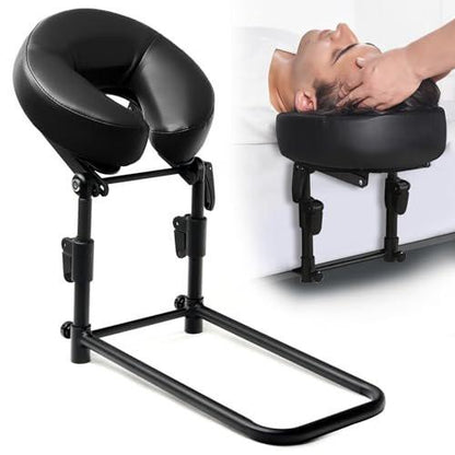 KONOVOLY Massage-Kopfstütze für das Bett, Massage-Matratzen-Kopfaufsatz für Zuhause, verstellbare Gesichtsauflage für Massagetische, Kissen für die Erholung nach Augenoperationen (Schwarz)