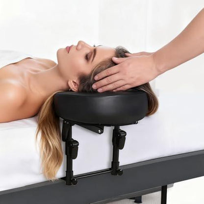 KONOVOLY Massage-Kopfstütze für das Bett, Massage-Matratzen-Kopfaufsatz für Zuhause, verstellbare Gesichtsauflage für Massagetische, Kissen für die Erholung nach Augenoperationen (Schwarz)