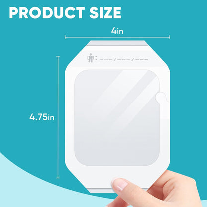 40 Stück transparente Wundauflage 4" x 4.75", wasserdichte Pflaster zum Schwimmen, nach Operationen, Duschen, Wunden, Tattoo-Nachsorge, Klebepflaster für CGM, Insulinpumpe