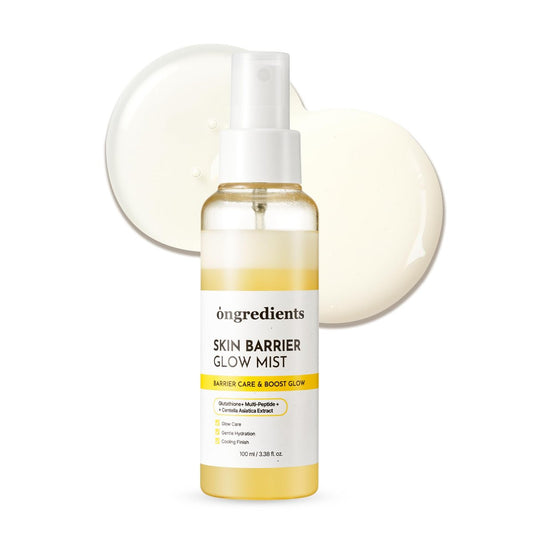 ONGREDIENTS Skin Barrier Glow Mist – Zweischichtiger Gesichtsnebel mit 98% reinem Glutathion, Multi-Peptiden und Centella für trockene und empfindliche Haut, koreanische Hautpflege, 100 ml