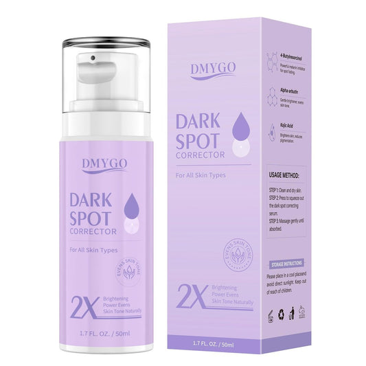 DMYGO Dunkle-Flecken-Entferner für Gesicht und Körper - Serum gegen Sonnenflecken, Altersflecken, braune Flecken, Sommersprossen & Melasma - Hautpflege zur Wiederherstellung eines ebenmäßigen Hauttons für alle Hauttypen 1,7 Fl Oz