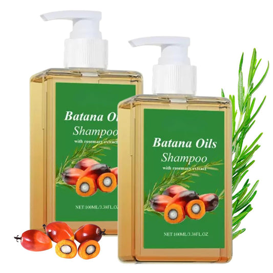 2er-Pack Batana-Öl-Shampoo mit Rosmarinextrakt – 100% Batana-Öl für Haarwachstum, nährt und regeneriert, geeignet für Männer & Frauen