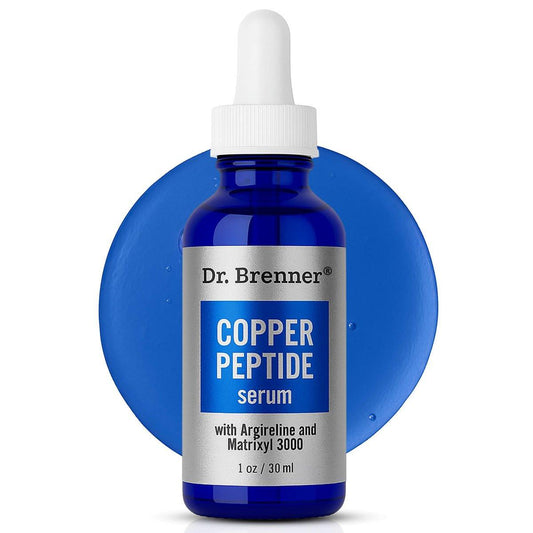 Dr. Brenner Kupferpeptid Serum mit GHK-Cu, Argireline und Matrixyl 3000 – Anti-Aging Feuchtigkeitspflege für feine Linien und Hautelastizität (30 ml)