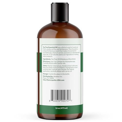 Naturopathy Teebaumöl – therapeutische Qualität, 480 ml – ideal für Aromatherapie
