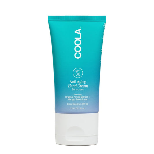 COOLA Anti-Aging Handcreme mit SPF 30, dermatologisch getestet, Mango-Samenbutter, Vitamin E, Bio-Arnika, tiefenpflegend, glättet sichtbar die Haut, 60 ml