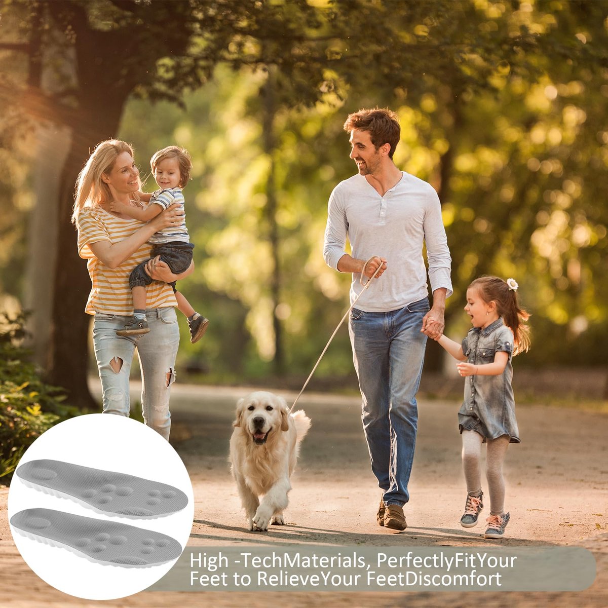 DWTWLE 4D Cloud Einlegesohlen für Herren – Memory Foam, Superweich, Anti-Ermüdung, Stoßdämpfung, Fußschmerzlinderung (Grau, US 14-14.5)