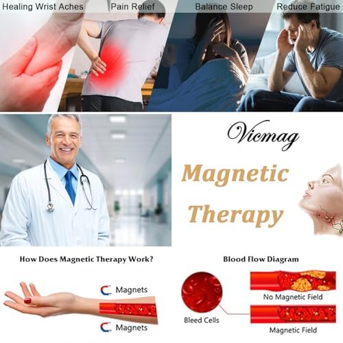 Vicmag 2er-Pack Magnetische Kupferringe für Damen und Herren – 99,99 % reine Kupferringe mit 9-fach Magneten, verstellbar (Herz & Liebe)