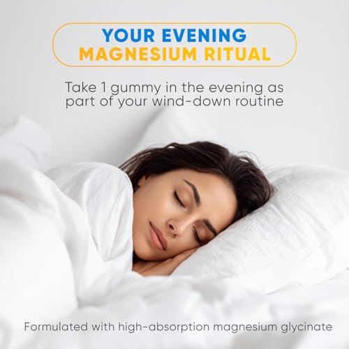 Magnesiumglycinat Gummies 400mg – Hochdosiertes Magnesium Supplement für Frauen, Männer und Kinder, Zuckerfrei, Vegan, 60 Tage Vorrat