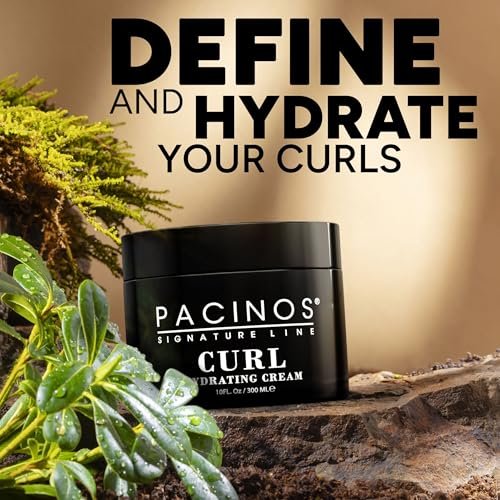 Pacinos Curl Hydrating Cream – Locken definierende und Frizz-kontrollierende Styling-Creme in Salonqualität für Feuchtigkeitskontrolle – 295 ml