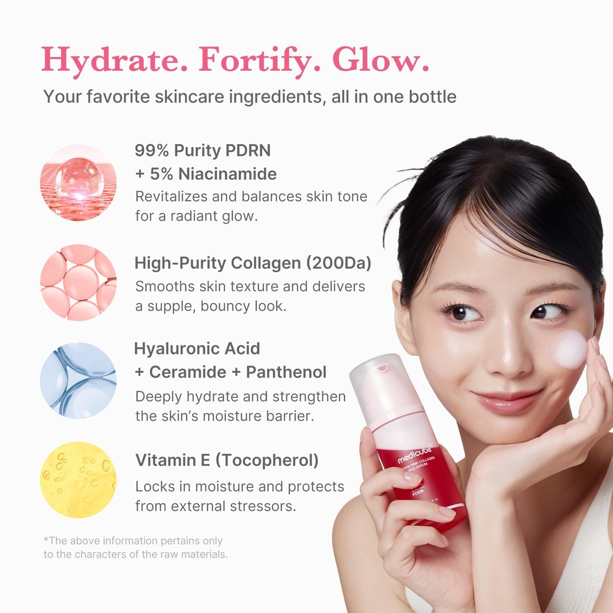 medicube PDRN Pink Collagen Bubble Serum – Aufpolsterndes Blasen-Serum mit 99% reinem PDRN und niedermolekularem Kollagen für strahlende, pralle Haut (95 ml)