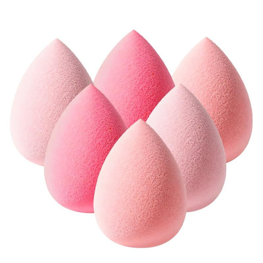 6-teiliges Make-up-Schwamm-Set ohne Latex – weicher Beauty-Blender für Foundation, Concealer & tägliches Make-up