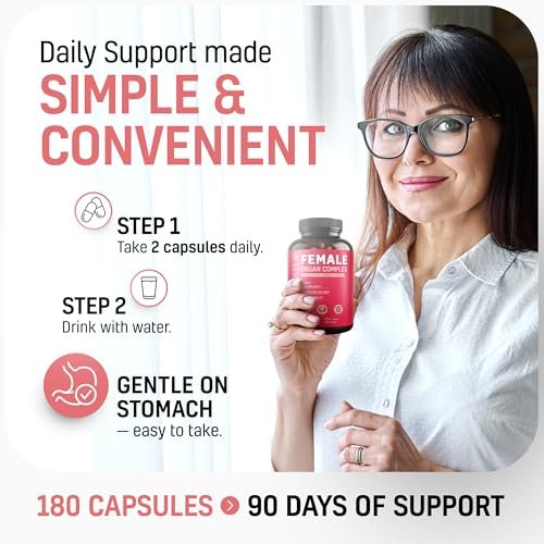 Next Form Rinderorgan-Komplex für Frauen 6-in-1 Hormonbalance & Energie - 100% Weidehaltung & Grasfütterung - Rinderleber, Niere, Herz, Milz, Bauchspeicheldrüse und mehr - 180 Kapseln