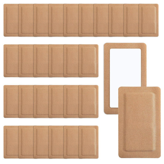 30 Stück extra große Pflaster 5" x 3", Große Wundpflaster mit nicht haftenden Polstern, Atmungsaktive Stoffpflaster für die Wundversorgung, Latexfrei, einzeln verpackt (5 x 3 Zoll)