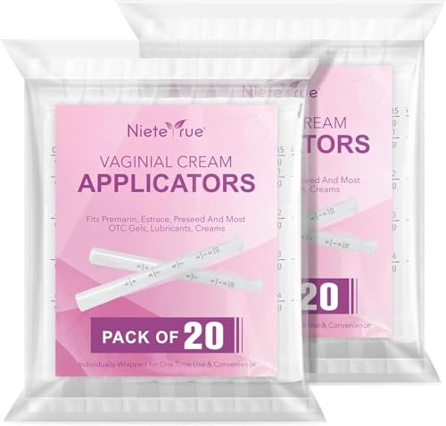 Einweg-Vaginalapplikatoren mit Dosierungsmarkierungen – einzeln verpackt für Hygiene, passend für die meisten Gleitmittel, Cremes & Gele, Damenpflege-Essentials (40er Pack)
