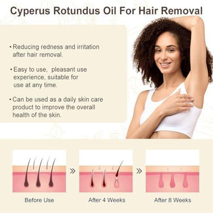 nvyue 2er-Pack Cyperus Rotundus Öl – Natürliches Öl zur Haarentfernung, Reduziert unerwünschten Haarwuchs, Pflegt und glättet die Haut für alle Hauttypen – Frauen und Männer