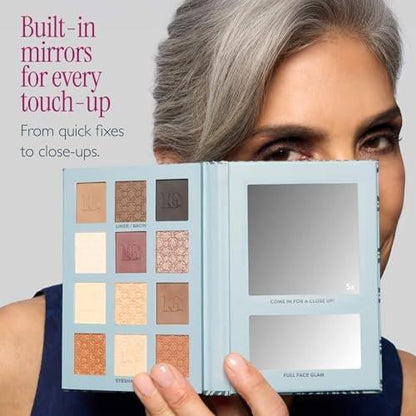 LAURA GELLER NEW YORK RSVP-Ready Big Night Out Full Face Travel Makeup Palette – All-in-One Set mit Lidschatten, Eyeliner, Rouge, Bronzer, Highlighter, Puder und Lippencremes