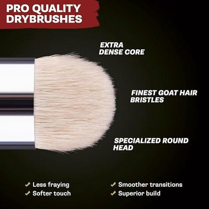 The Army Painter Masterclass Drybrush Set – 3 Größen Hobby Pinsel aus Ziegenhaar: 15mm Mighty Drybrush, 12mm Moderate Drybrush, 7mm Miniature Drybrush für Tabletop-Rollenspiele
