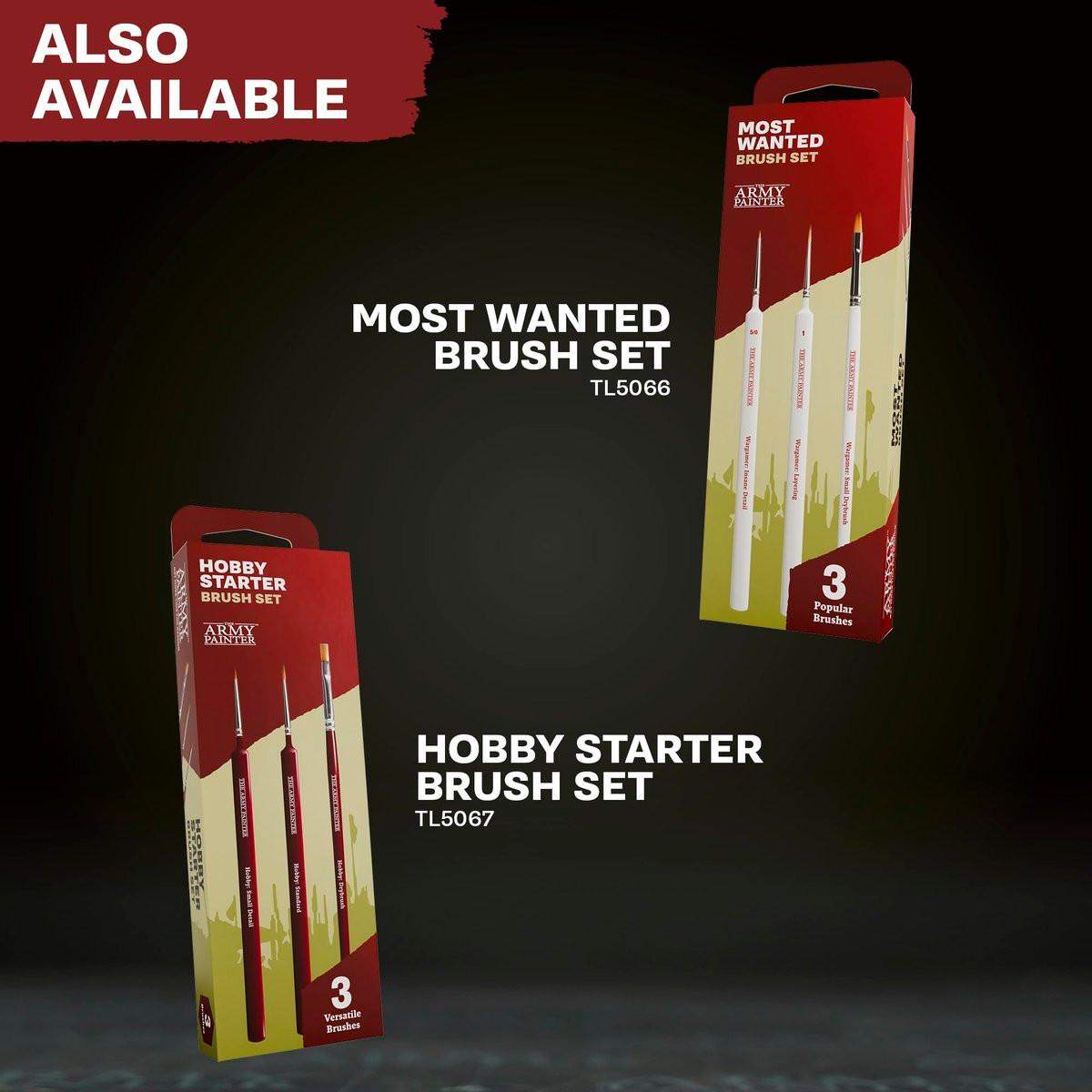The Army Painter Masterclass Drybrush Set – 3 Größen Hobby Pinsel aus Ziegenhaar: 15mm Mighty Drybrush, 12mm Moderate Drybrush, 7mm Miniature Drybrush für Tabletop-Rollenspiele