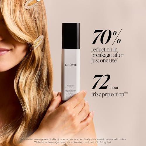 LolaVie Restore & Protect Travel Kit – TSA-zugelassenes Shampoo, Conditioner, Entwirrer & Leave-In – Vegan, tierversuchsfrei, farbsicher – für alle Haartypen