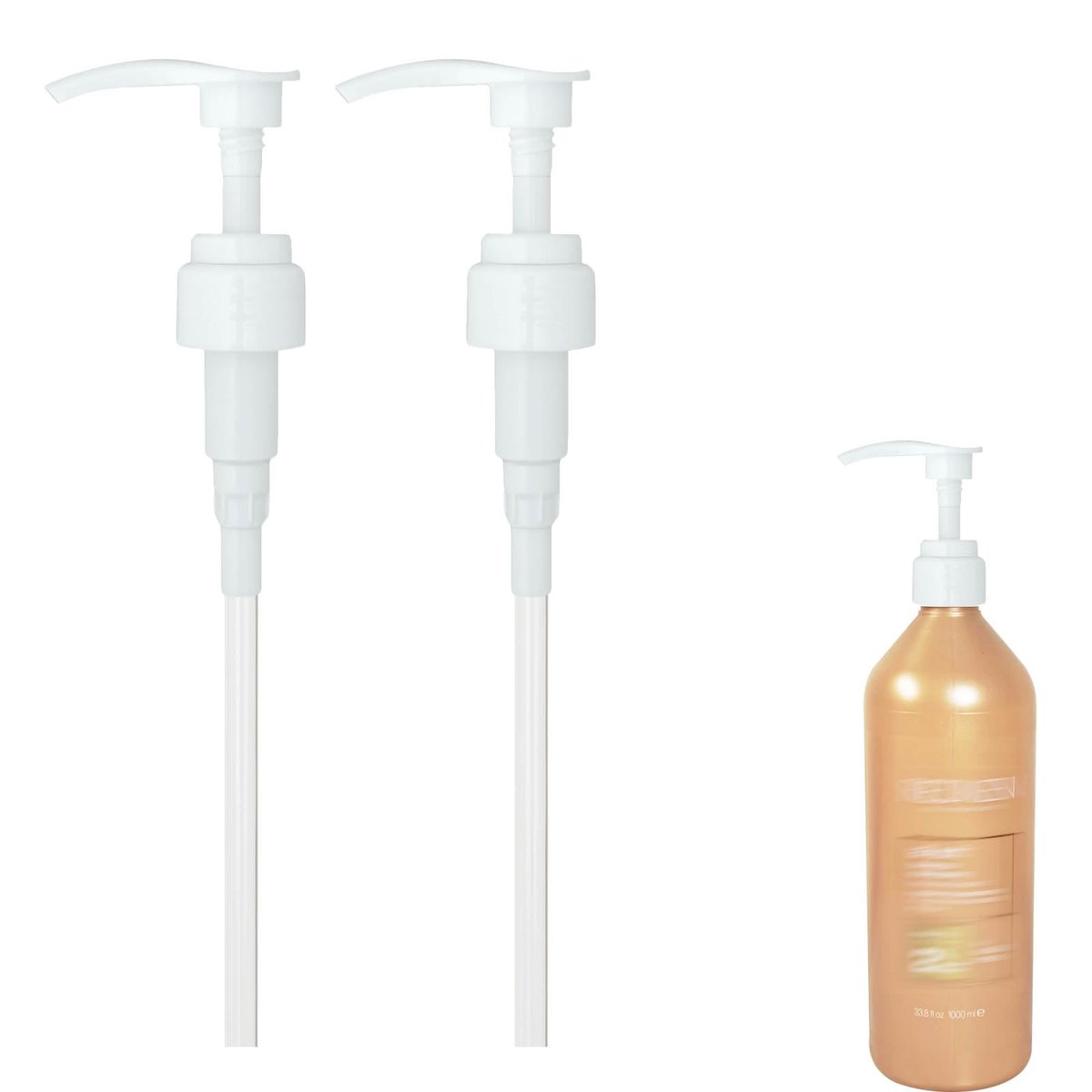 Shampoo-/Conditioner-Pumpe passend für Redken, 1 L / 33,8 Fl Oz Flaschen, Liter-Pumpe für Redken Shampoo und Conditioner, 2er-Pack