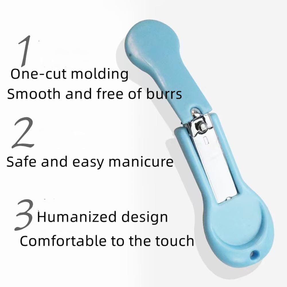 XUJINCN Baby Nagelknipser im 2er-Pack – Nagelknipser für Babys Finger und Zehen – Blau und Pink – Ideal für Säuglinge, Kleinkinder und Kinder