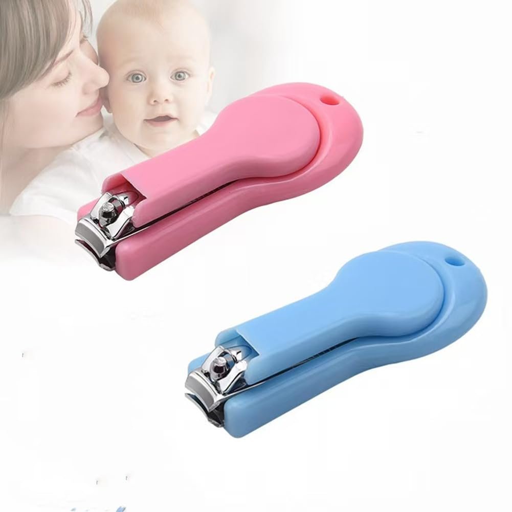 XUJINCN Baby Nagelknipser im 2er-Pack – Nagelknipser für Babys Finger und Zehen – Blau und Pink – Ideal für Säuglinge, Kleinkinder und Kinder